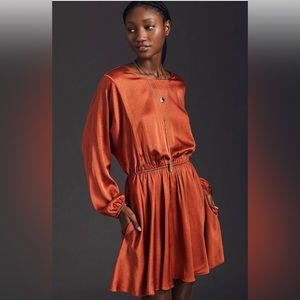 NWOT Caballero Orange long sleeve dress